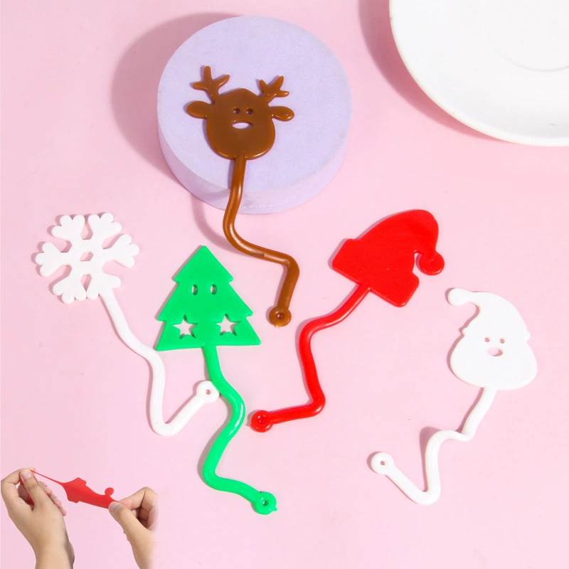 Рождественская шляпа липкая рождественская елка снежинка TPR мягкая липкая игрушка липкая рука оптом