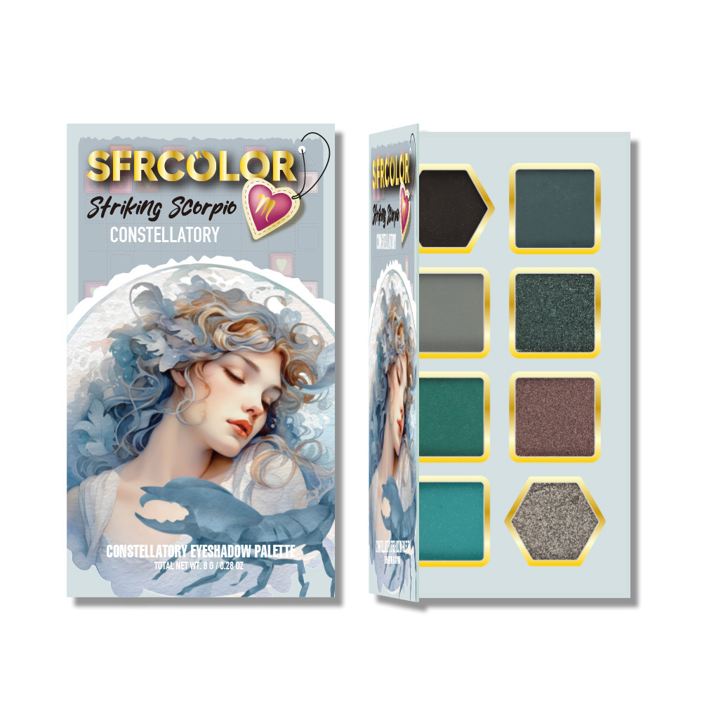 s.f.r color transfronterizo exclusivo para nuevos productos mate perla doce constelación de sombra de ojos set maquillaje al por mayor