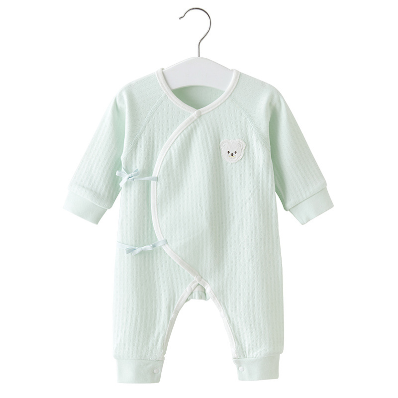 Ropa de bebé recién nacido para primavera y otoño, algodón puro, pijamas finos, pelele, traje para gatear, body para bebé recién nacido.