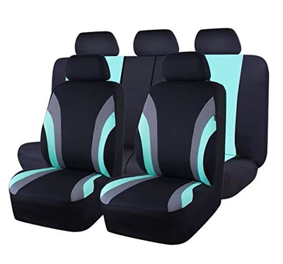 Double Waistline, 9-Piece Set – Universal seat cover - mint-green-9-piece-set-five-seats