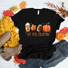 P 40227 Halloween Pumpkin Shirt ��ʥ�ڳ��� ŷ���羳����ѷ��