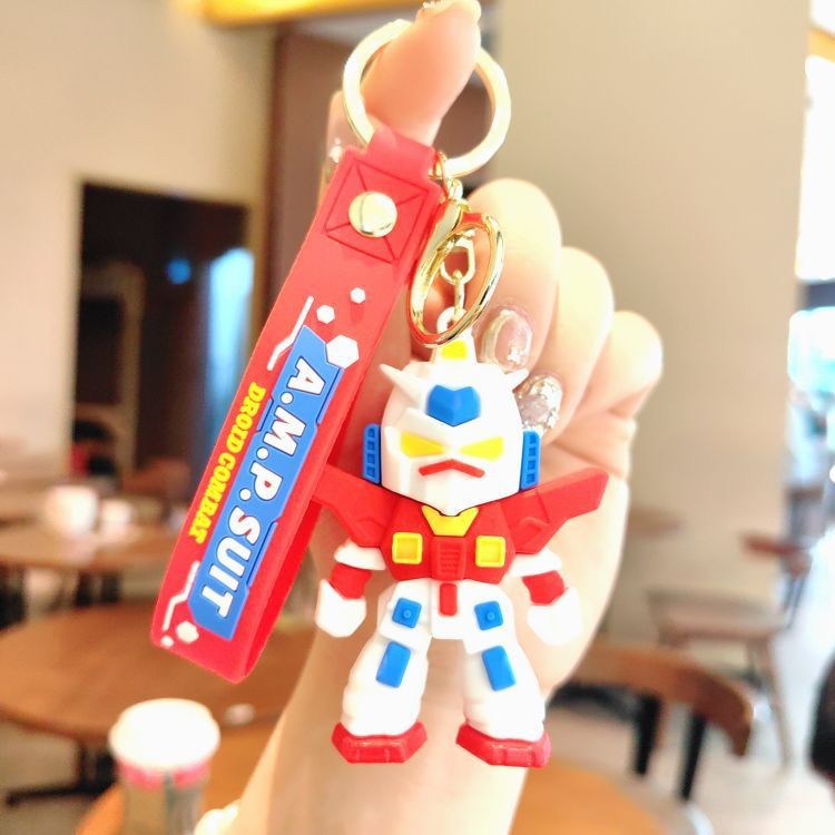 Dibujos animados pvc serie de anime llavero juego de marea muñeca llavero de coche bolsa colgante máquina de garra regalo al por mayor