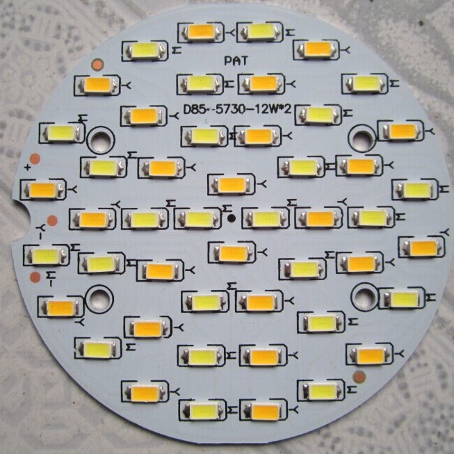 LED铝基板5730无暗区275mm24W吸顶灯厂家LED灯珠 pcb 电路板