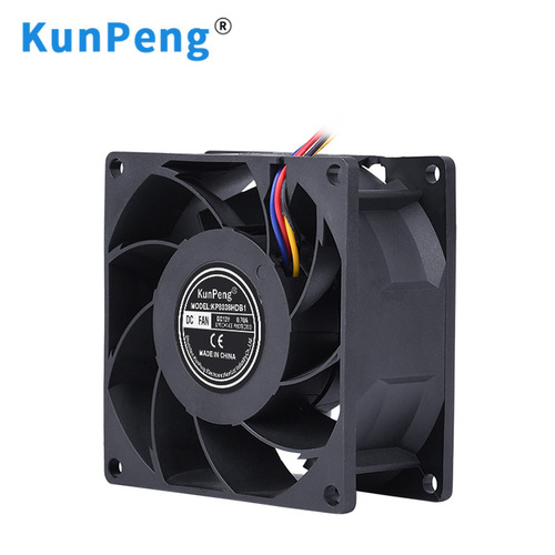 DC8038 violent fan 8cm brushless motor DC fan speed measurement alarm function high speed cooling fan