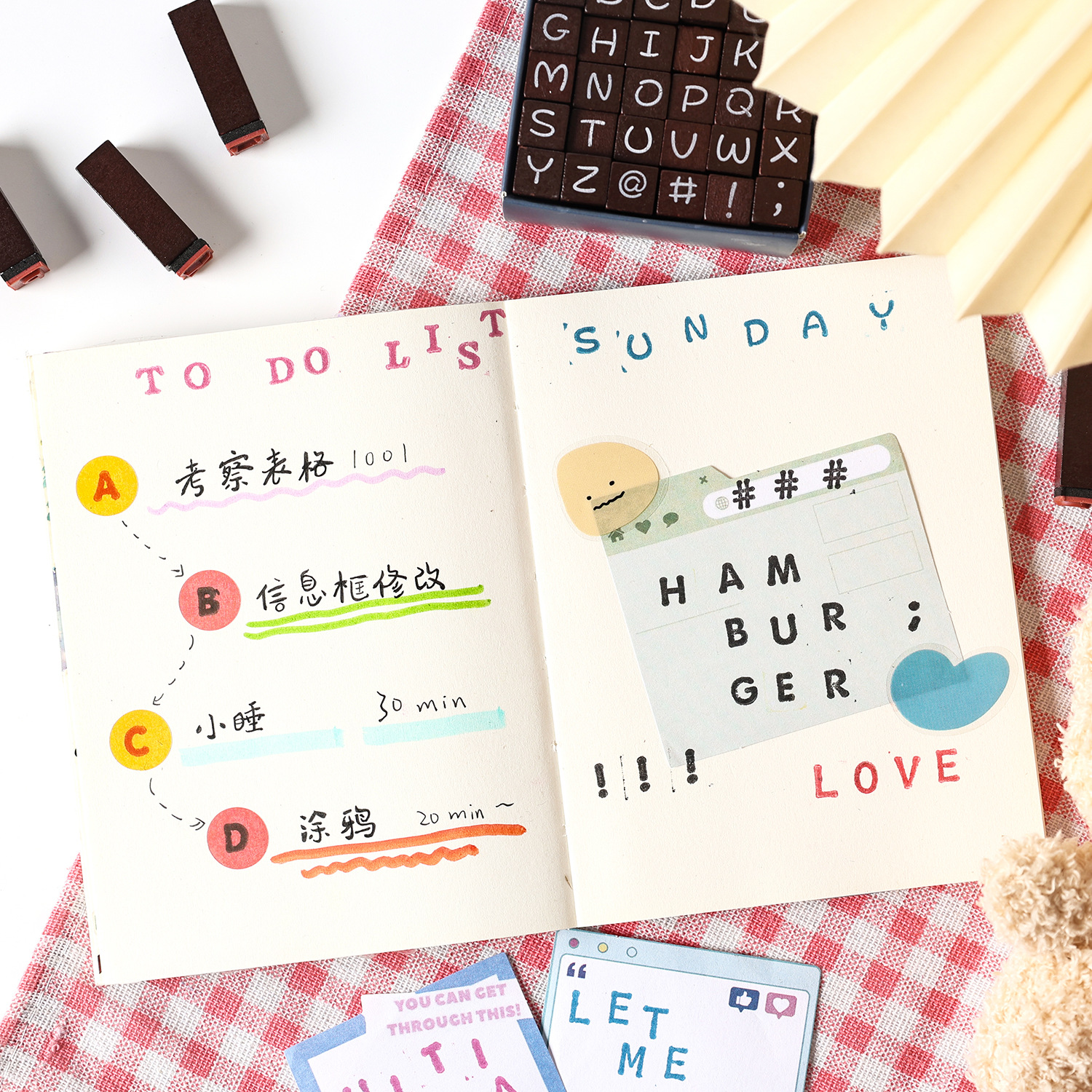 English Years Series Lotus Wood Sello de madera Diy Decoración de cuenta manual Frotamiento Conjunto de sello de madera retro transfronterizo