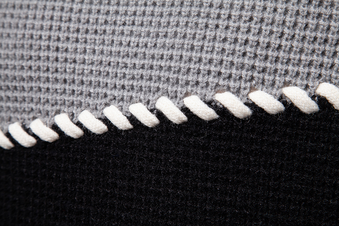 Jesensko-zimski novi moški debeli pulover z vzorcem pletenine, ohlapen in lenoben pleten pulover_voghion.com