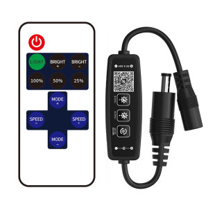 Monochrome low voltage LED controller, Bluetooth mobile phone APP control timing function Sunrise Sunset function