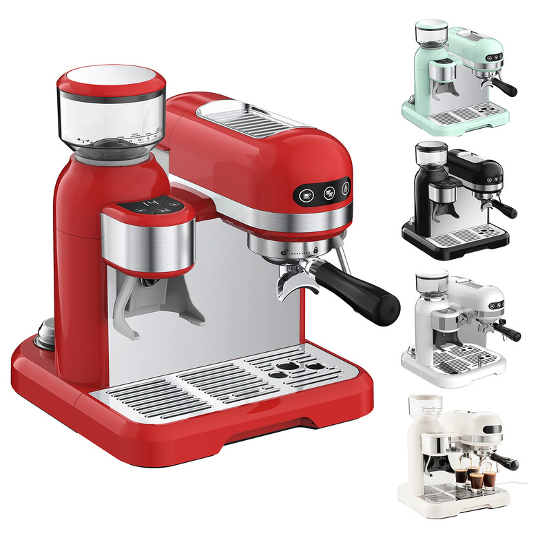 Semi-Automatic Espresso Machine with High-Pressure Pump, Steam Milk Frother, Pressure-Type Italian-Style Grinding Integrated Coffee Machine Semi-Automatic Espresso Machine with High-Pressure Pump, Steam Milk Frother, Pressure-Type Italian-Style Grinding Integrated Coffee Machine