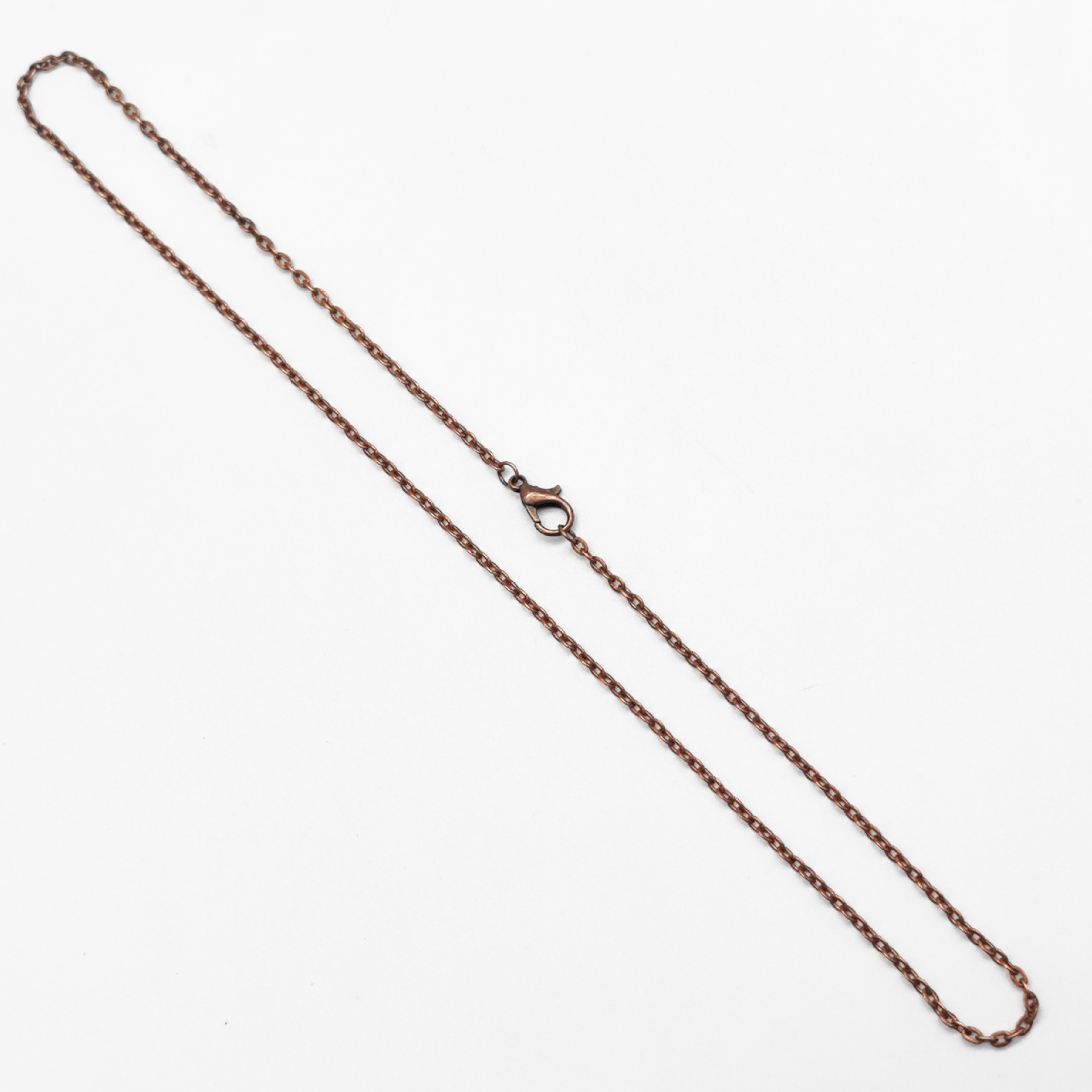 DIY cadena cruzada plana cadena de la joyería plana O Cruz bolsa de cadena adornos accesorios con la langosta hebilla de la cadena de aleación