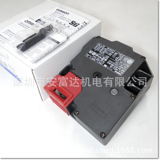OMRON/欧姆龙D4JL-4QFA-D6电磁锁安全门开关全新原装