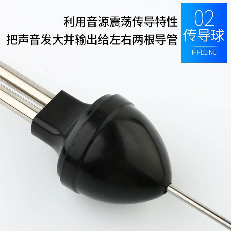 Estetoscopio de cilindro de automóvil de reparación de automóviles de Haogong Detector de sonido anormal del motor Herramientas de mantenimiento de hardware de seguro de automóviles electrónicas