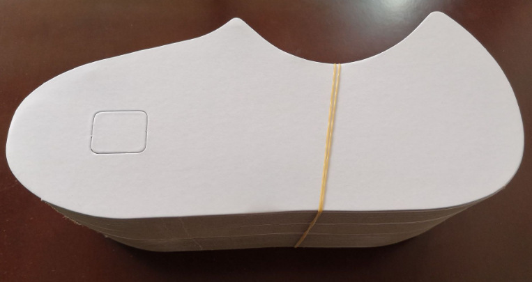 船袜衬板 隐形袜内衬纸板浅口袜脚板弯板 厂家批发袜子衬板可