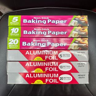 Food Grade Thickeneded Oil Paper Tin Foil Baking Tools Oven Baking Pan High Temperature Resistant Aluminum Foil Barbecue Barbecue Oil-Absorbing Paper