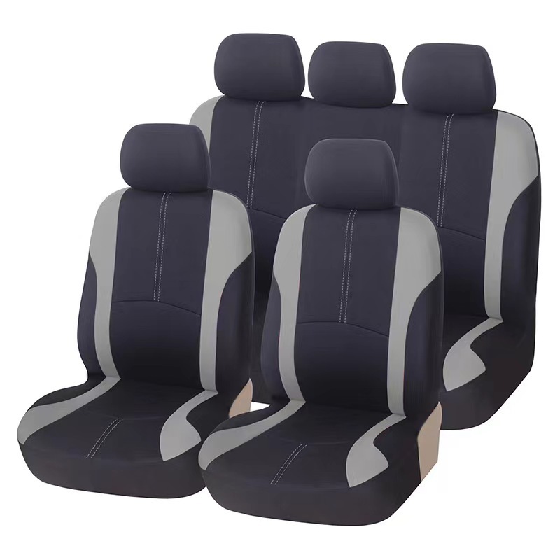 Universal Cross-Border Foreign Trade Car Seat Cover Factory for Mexico, Temu, Europe, America, and Russia, with Vertical Stripe and Pressed Waistline Design