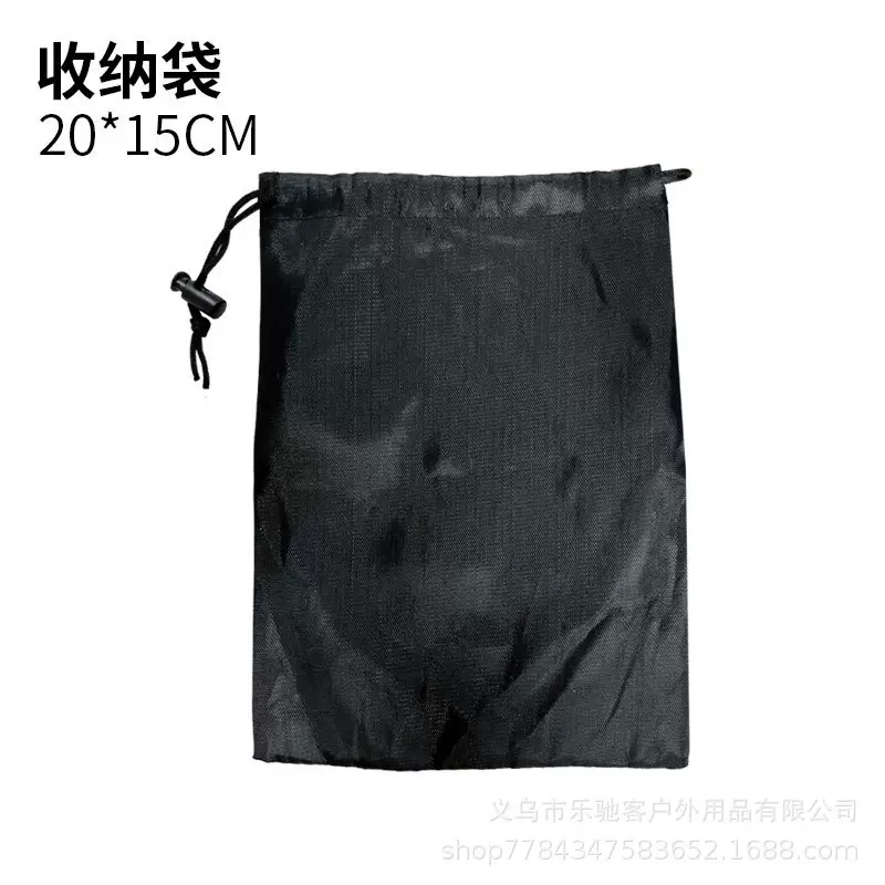 户外用品收纳袋 小配件零件收纳布袋 登山扣 挂钩收纳束口袋 冰爪