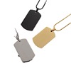 Polishing cloth, men's necklace, pendant stainless steel, chain, accessory for leisure, simple and elegant design