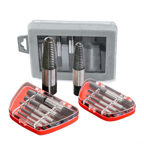 8-piece set of broken wire extractor for faucet triangle valve broken wire and anti-thread carbon steel screw removal, self-produced and sold