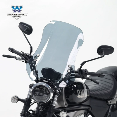 windshield front windshield motorcycle — Motorcycle front windshield - brown-color-thickness-5mm-height-55cm-suitable-for-qianjiang-flash-500s