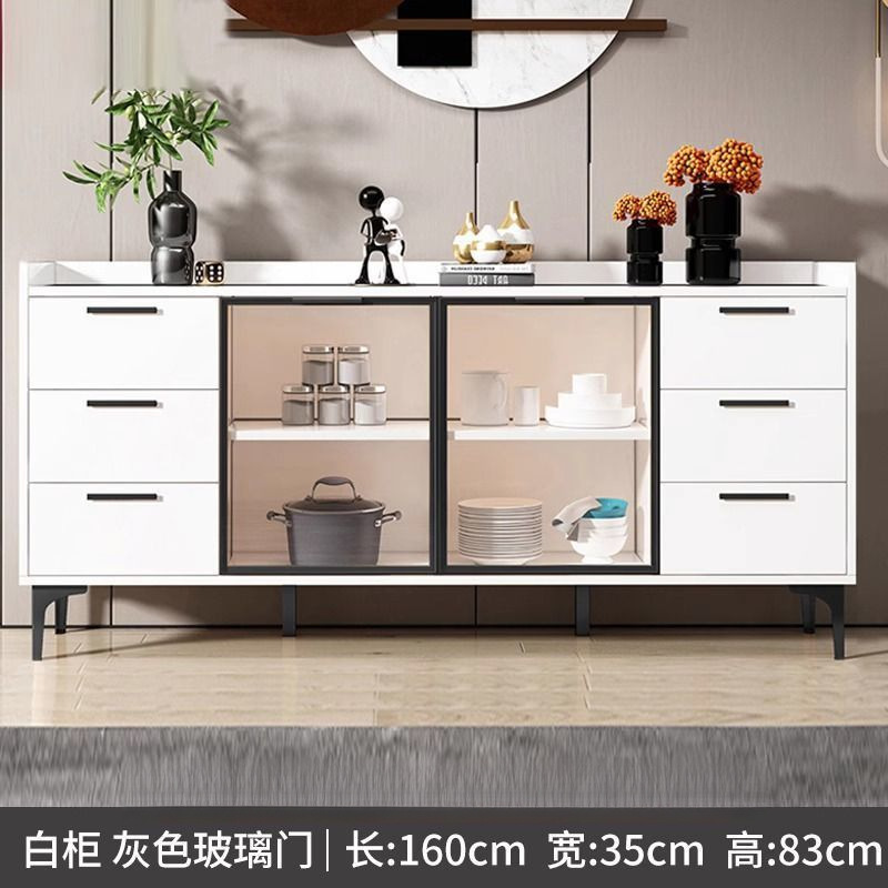 Gabinete de comedor moderno simple contra la pared armario de almacenamiento armario de almacenamiento sala de estar armario de almacenamiento de lujo ligero armario de microondas armario de té armario de vino