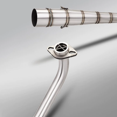 Motorcycle exhaust pipe: RS100 front and rear section