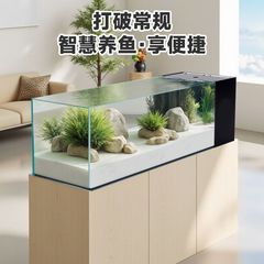 溪流缸2025新款鱼缸一体侧滤缸鱼缸造景全套干湿分离鱼缸自循环