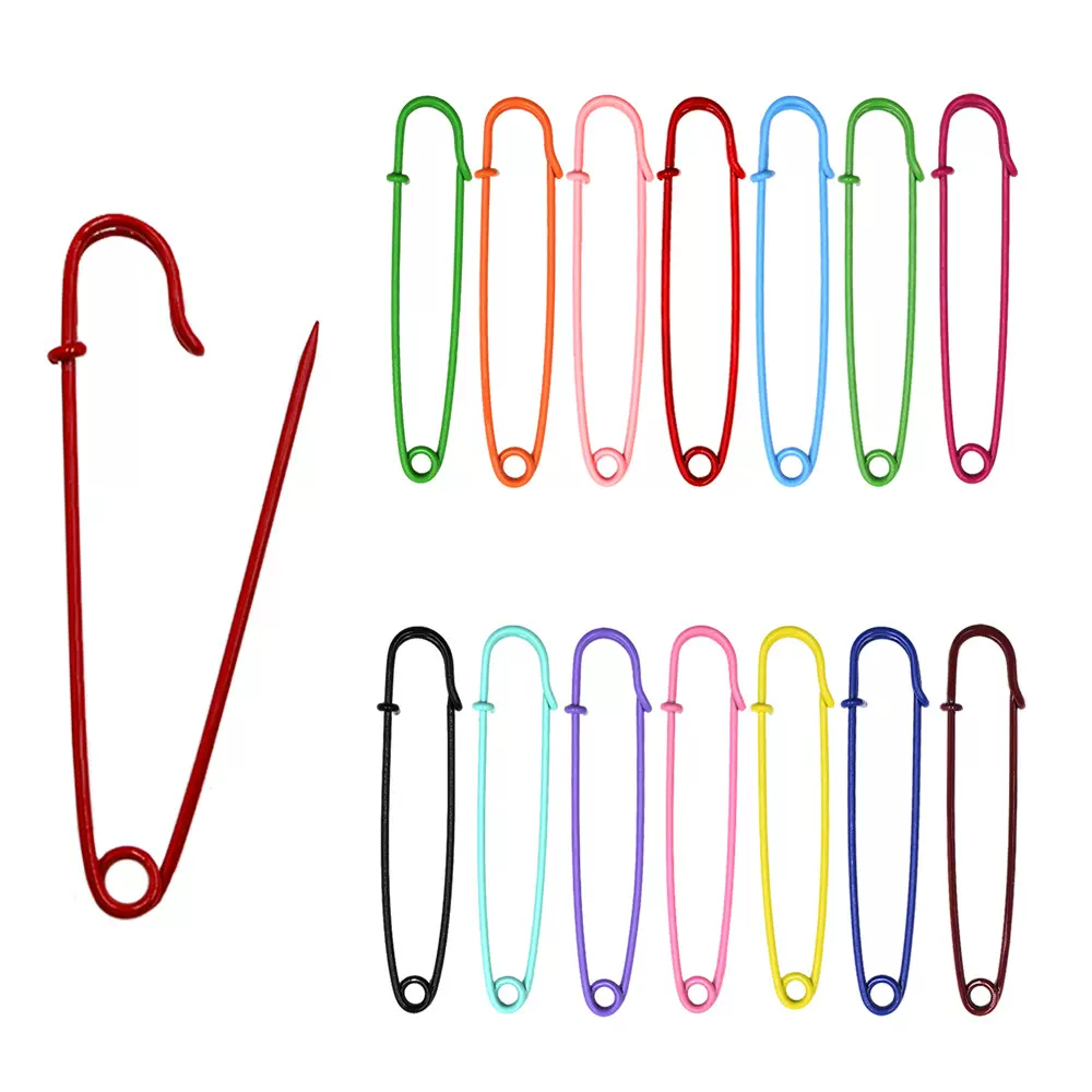 75MM彩色地毯别针加长加粗地毯固定针拼接防滑专用大扣针厂家批发