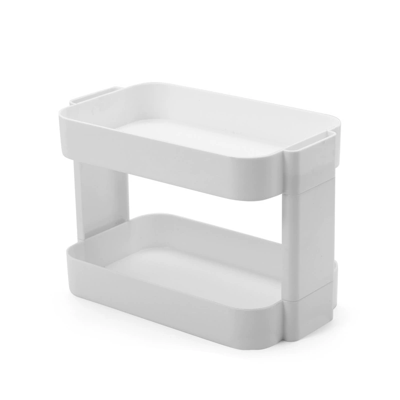 Simple shelf multi -layer home desktop folding creative cosmetics storage rack home office debris storage rack