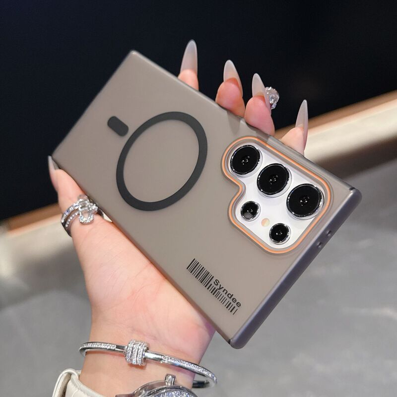 Suitable for Samsung S26Ultra Magnetic Phone Case A17 Skin-Feel Matte S25Fe Fashionable Ultra-Thin Soft Gauze Pc Hard Case