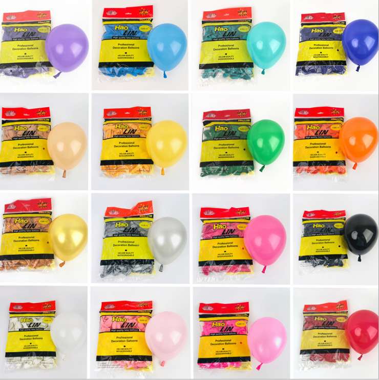 Handmade Craft Solid Color Emulsion Party Balloon