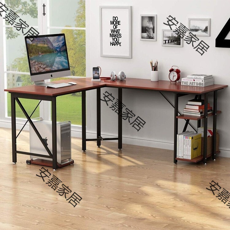 Modern corner computer desk L-shaped computer desk workstation game desk with shelf storage for home office Modern corner computer desk L-shaped computer desk workstation game desk with shelf storage for home office