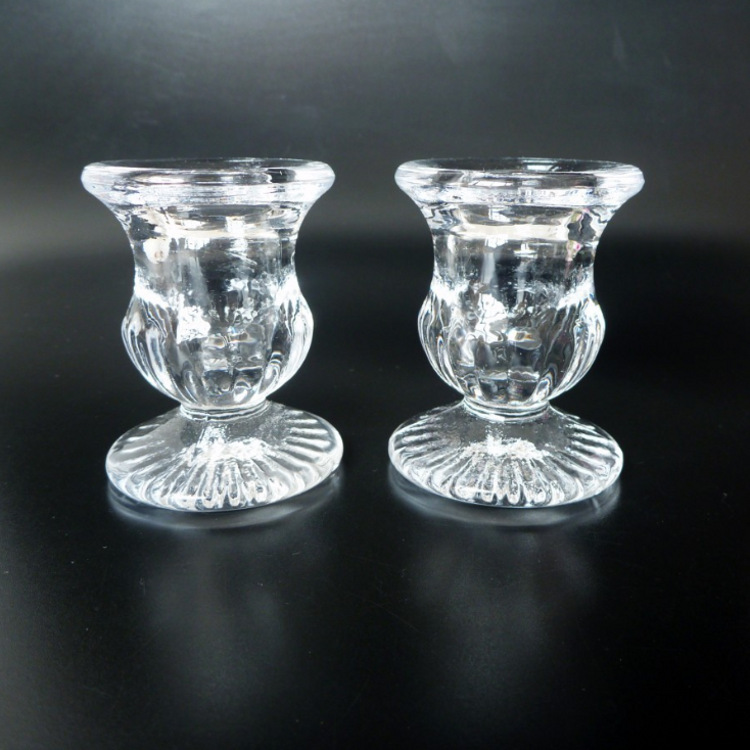 批发定制生日蜡烛台 定做餐厅烛台玻璃杯 礼品玻璃烛台杯机制烛台|ru