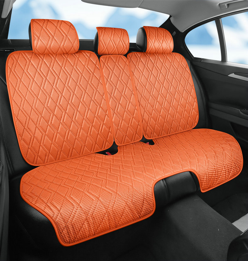 New car seat cushion made of ice silk, breathable and skin-friendly, comfortable seat cover, high-end seat cover, suitable for all seasons