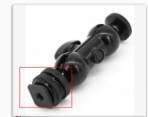 Peanut-shaped base with screw holes