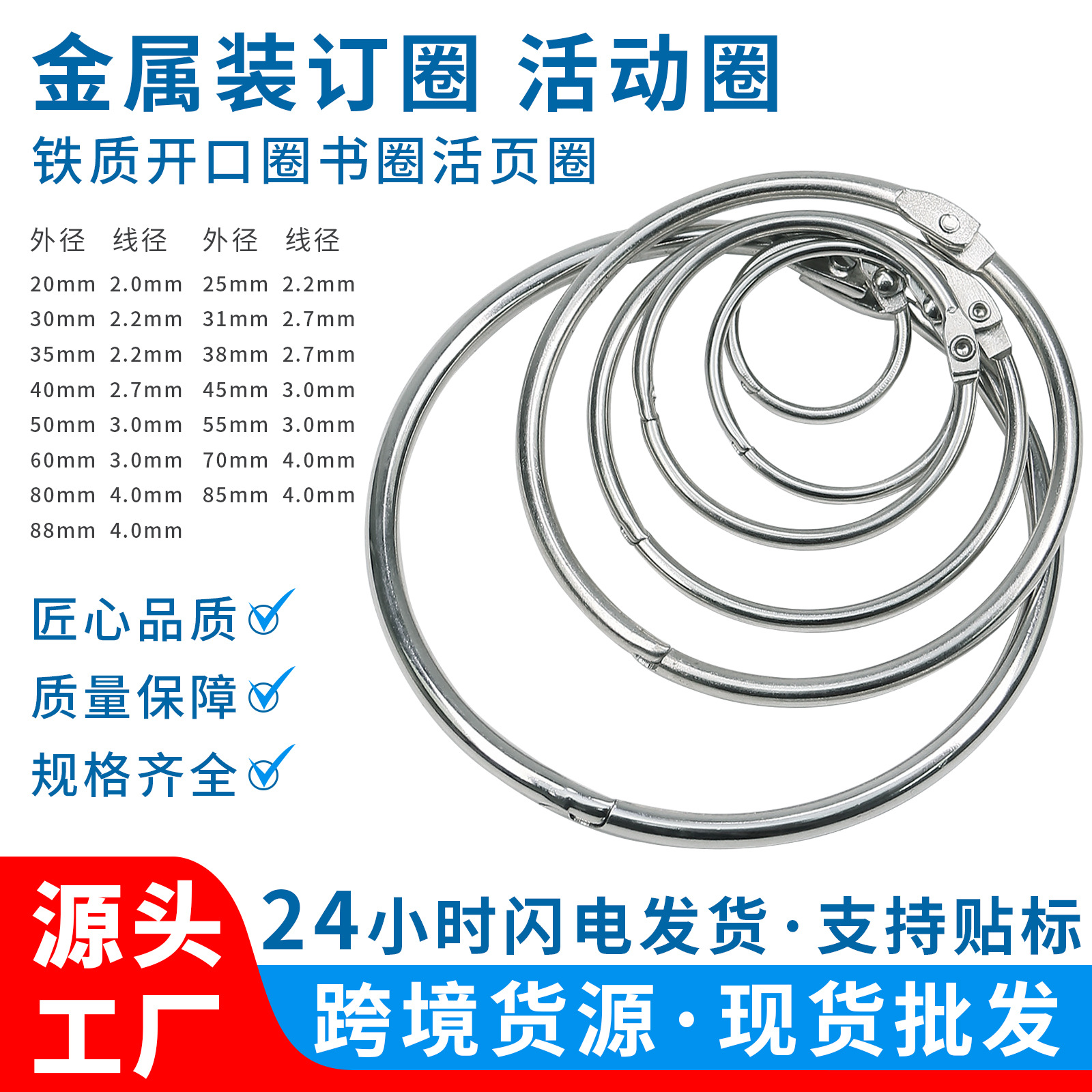 Metal clamp ring
