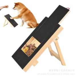 跨境木质狗抓板宠物狗狗立式指甲板可调节高度狗狗指甲修理刮擦板