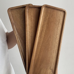 Japanese-Style Tea Tray Wooden Coaster Solid Wood Tray for Tea Brewing Tea Tray Coaster Kung Fu Tea Coffee Fruit Tray