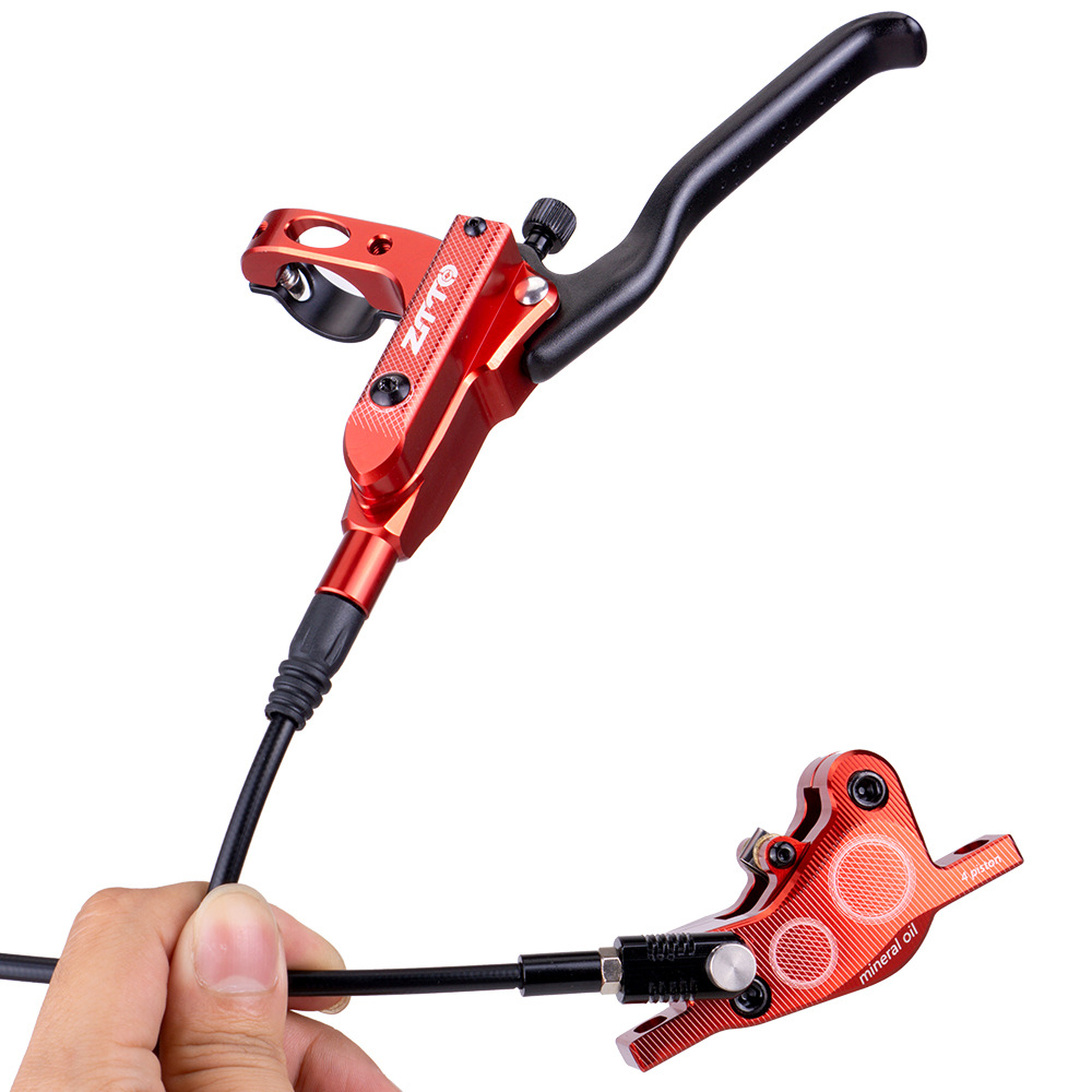 ZTTO CNC Freno de aceite de cuatro pistones de gama alta Plato de aceite Bicicleta de montaña Freno de disco de presión de aceite Plato de aceite de freno bilateral