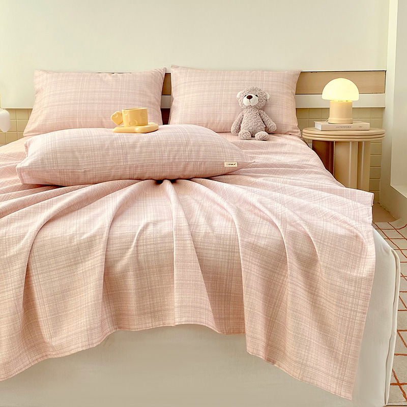 Nueva clase A algodón floral viejo y grueso sábana gruesa de una sola pieza de algodón puro 100 ropa de cama individual de dormitorio de primavera y verano de tres piezas