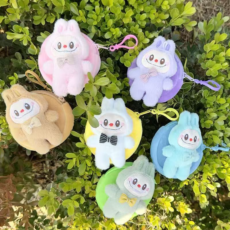 かわいい新しいぬいぐるみインターネット有名人ラブインスタイルコインヘッドフォン大容量バッグペンダントギフトキーホルダー|undefined