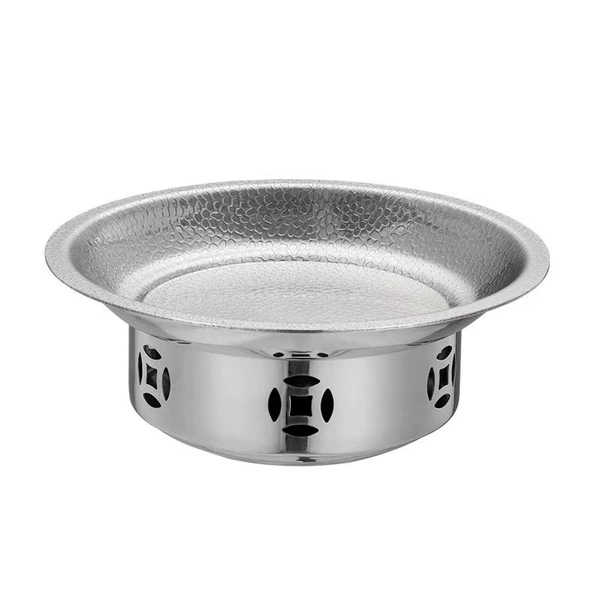 Wide rim dry pot plate-natural color (separate plate)
