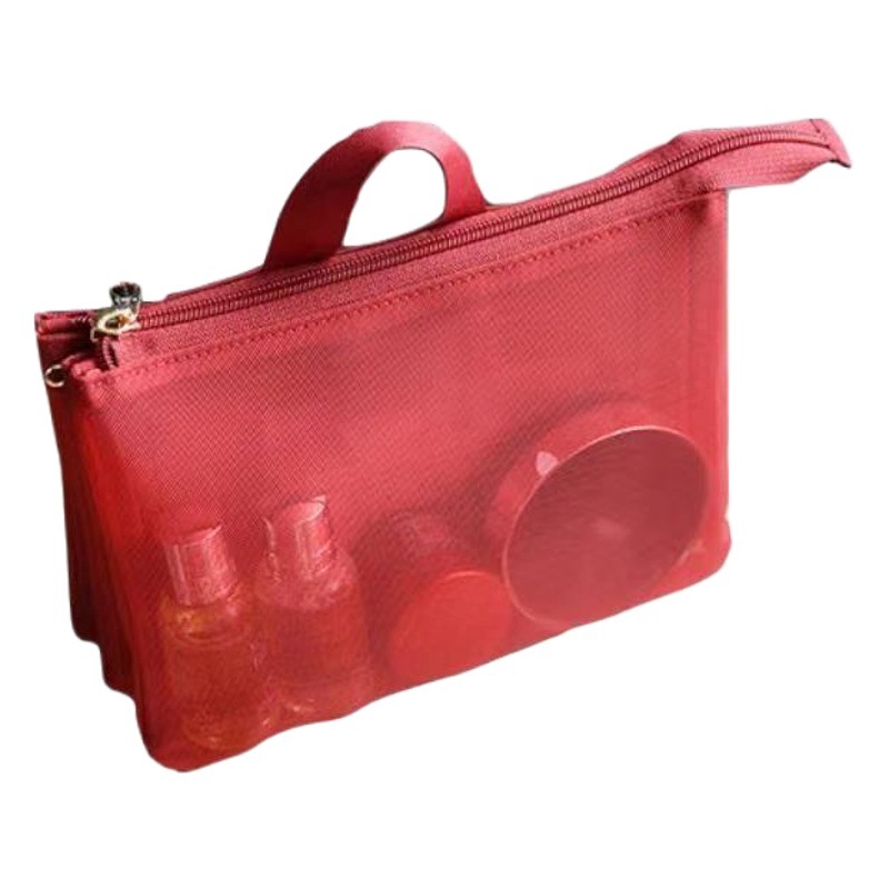 Sandnet bolso bolsa de lavado las mujeres maquillaje suministros organizador almacenamiento Pasaporte Viaje Portátil compartimiento moda