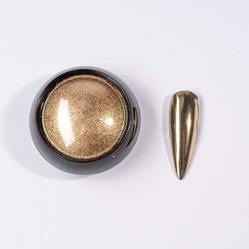 TikTok mismo Rainbow Mirror harina agua ondulación espejo mágico polvo al por mayor En stock suministro transfronterizo de uñas sólido espejo mágico polvo