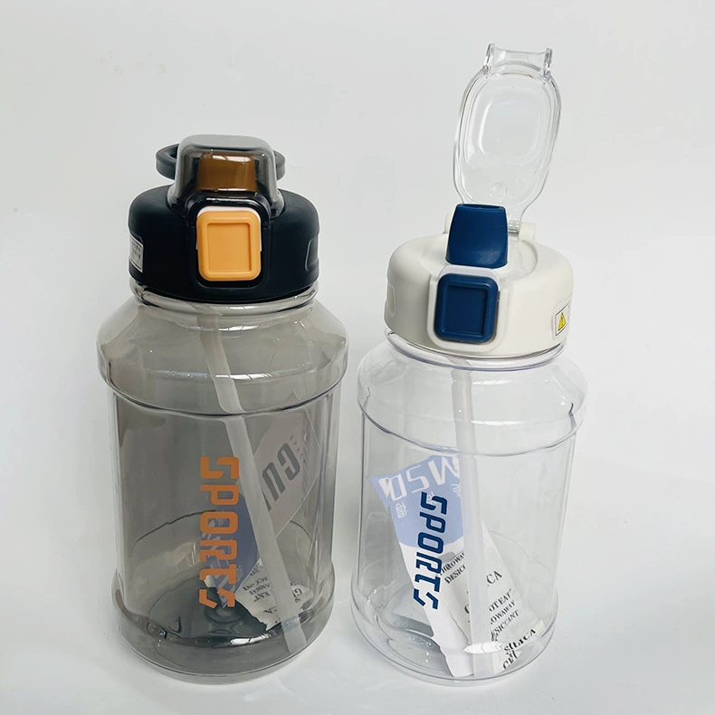 Просторная чайная чашка Space capacious от , спортивная бутылка, ручка с стеклом, ручной насос-соломинка, 1200 мл