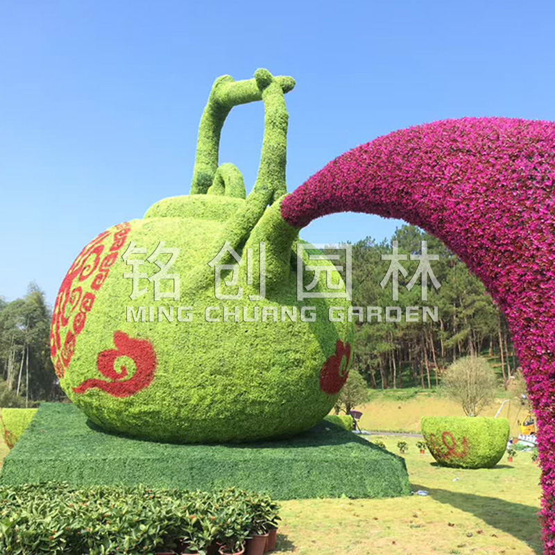 Artificial verde tallado arte escultura animal verde talla nacional día verde tallado al aire libre jardín paisaje diseño fabricante