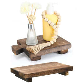 浴室木制肥皂托盘底座小矮凳收纳创意家居小木凳子木质底座摆件
