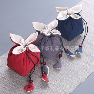 Manufacturer's Cotton and Linen Bags, Teapot Bags, Quick Cup Bags, Portable Travel Tea Sets, Cloth Bags, Tea Utensil Storage Bags Can Be Customized