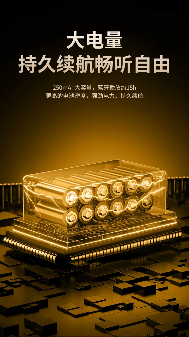 挂脖式双耳数显运动跑步无线耳机 立体声入耳式蓝牙颈挂式耳机