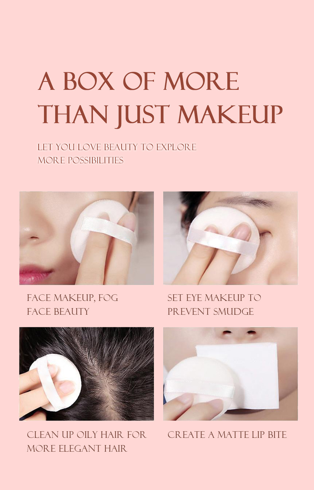 SAM SUGAR's setting loose powder is not prone to smudge and loose powder undefined