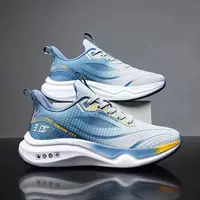 Demi-season ultra light shock-absorbing sports shoes for running, soft sole, trendy footwear