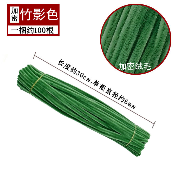 Varillas de felpa encriptadas de 42 colores, tiras para raíces de cabello, materiales populares para ramos hechos a mano, fabricante de varillas de felpa.
